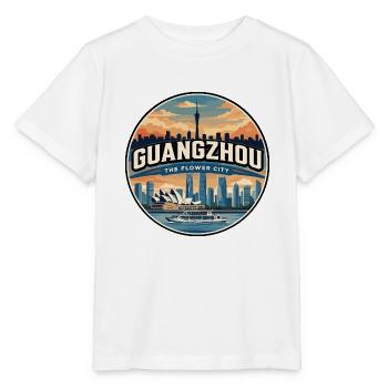 Retro Guangzhou Canton Tower Badge - Stanley/Stella MINI CREATOR Kids’ T-Shirt - white - Front - Maike (125cm)