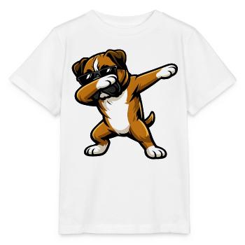 Dabbing Boxer in Comic Style - Stanley/Stella MINI CREATOR Kids’ T-Shirt - white - Front - Maike (125cm)