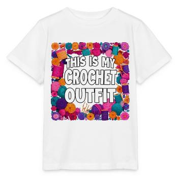 This Is My Crochet Outfit - Stanley/Stella MINI CREATOR Kids’ T-Shirt - white - Front - Maike (125cm)