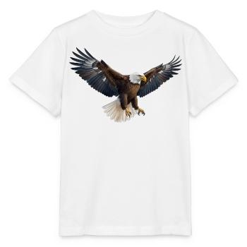 Eagle Flight Force in Flight Pose Bird Eagle Bird - Stanley/Stella MINI CREATOR Kids’ T-Shirt - white - Front - Maike (125cm)