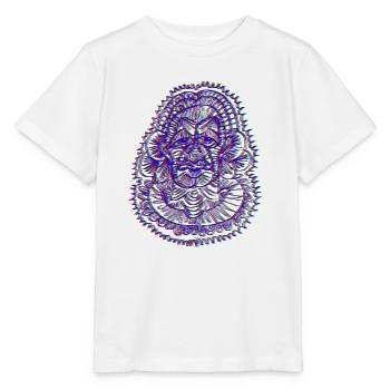 Neon Mandala Dragon Eye - Stanley/Stella MINI CREATOR Kids’ T-Shirt - white - Front - Maike (125cm)