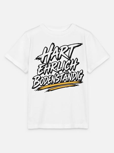 Hart Ehrlich Bodenständig Shirt - Stanley/Stella Kinder T-Shirt MINI CREATOR  - Weiß