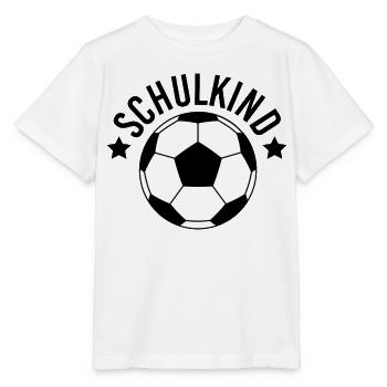 Schulkind Fußball Aufstieg Einschulung Schulstart  - Stanley/Stella Kinder T-Shirt MINI CREATOR  - Weiß - Vorne - Maike (125cm)