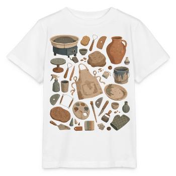 Pottery Love | Ceramics & Pottery - Stanley/Stella MINI CREATOR Kids’ T-Shirt - white - Front - Maike (125cm)
