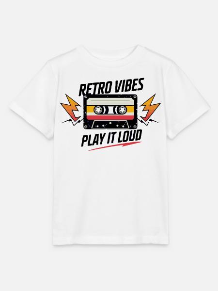 Retro-Vibes - Stanley/Stella Kinder T-Shirt MINI CREATOR  - Weiß