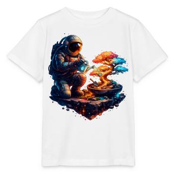 Kosmischer Gärtner-Bonsai - Stanley/Stella Kinder T-Shirt MINI CREATOR  - Weiß - Vorne - Maike (125cm)