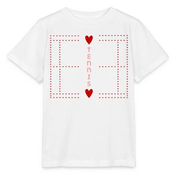Tennis Court - Stanley/Stella MINI CREATOR Kids’ T-Shirt - white - Front - Maike (125cm)
