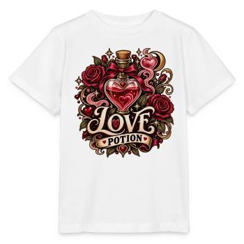 Love Potion – Romantischer Zaubertrank - Stanley/Stella Kinder T-Shirt MINI CREATOR  - Weiß - Vorne - Maike (125cm)