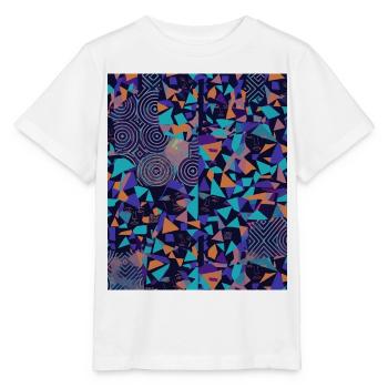 Anti AI Distortion Pattern - Stanley/Stella Kinder T-Shirt MINI CREATOR  - Weiß - Vorne - Maike (125cm)
