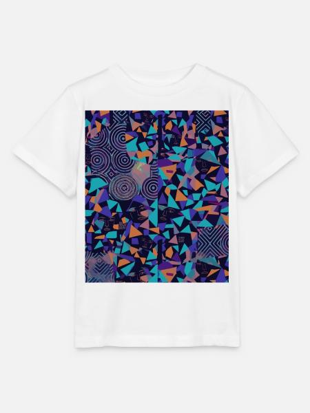 Anti AI Distortion Pattern - Stanley/Stella Kinder T-Shirt MINI CREATOR  - Weiß
