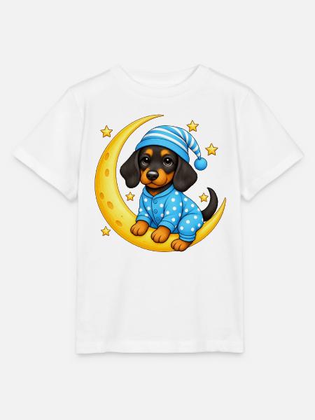 Gute Nacht Dackel - Stanley/Stella Kinder T-Shirt MINI CREATOR - Weiß