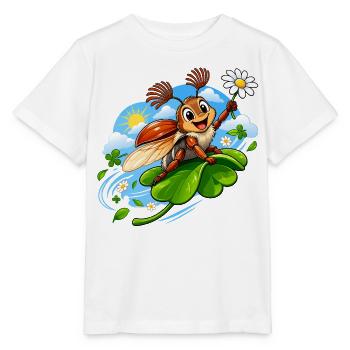 Lustiger Maikäfer - Stanley/Stella Kinder T-Shirt MINI CREATOR  - Weiß - Vorne - Maike (125cm)
