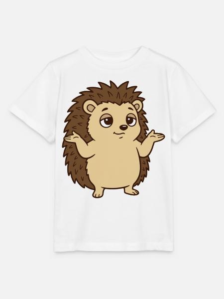 Igel Schulterzucken - Stanley/Stella Kinder T-Shirt MINI CREATOR - Weiß