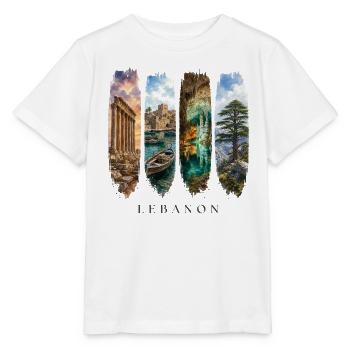 Libanon Travel – Beirut & Kultur Motiv - Stanley/Stella Kinder T-Shirt MINI CREATOR  - Weiß - Vorne - Maike (125cm)