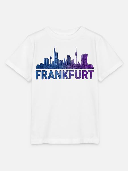 Frankfurt Stadt Skyline - Stanley/Stella Kinder T-Shirt MINI CREATOR - Weiß