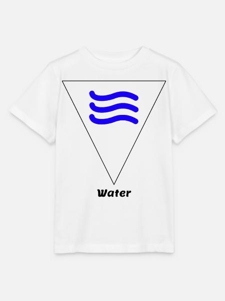 Wasser Element Symbol Alchemie Wicca - Stanley/Stella Kinder T-Shirt MINI CREATOR  - Weiß