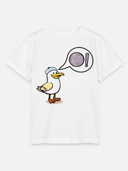 Möwenball Pétanque - Stanley/Stella Kinder T-Shirt MINI CREATOR - Weiß