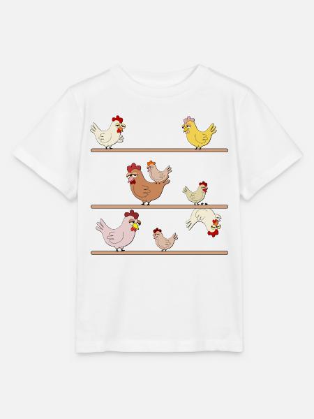Hühner Hühner - Stanley/Stella Kinder T-Shirt MINI CREATOR - Weiß