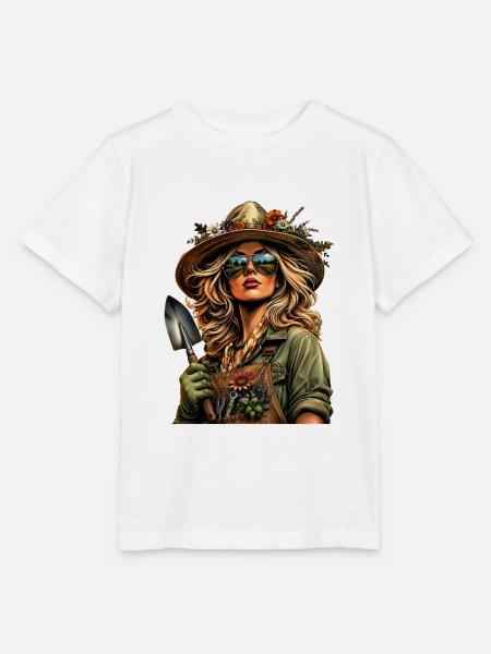 Gärtnerin Gartenliebe - Stanley/Stella Kinder T-Shirt MINI CREATOR  - Weiß