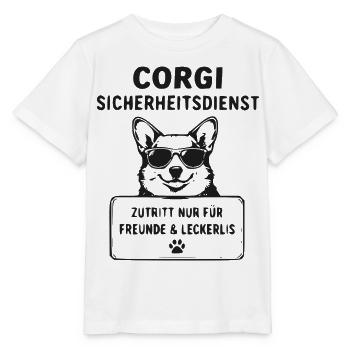 Corgi Sicherheitsdienst Signet - Stanley/Stella Kinder T-Shirt MINI CREATOR  - Weiß - Vorne - Maike (125cm)