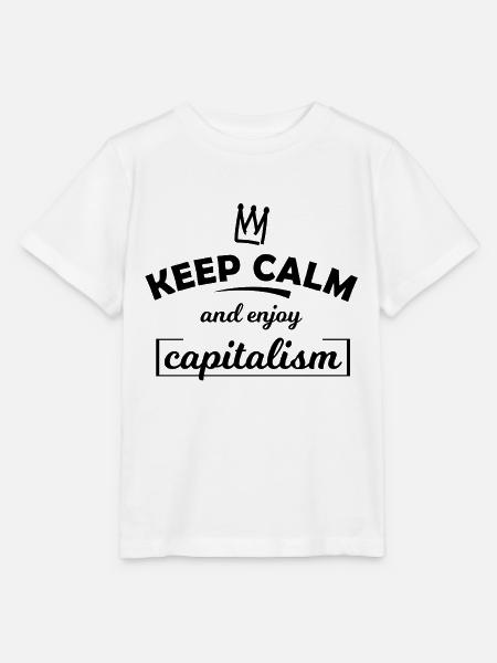 Die Krone des Kapitalismus - Stanley/Stella Kinder T-Shirt MINI CREATOR - Weiß