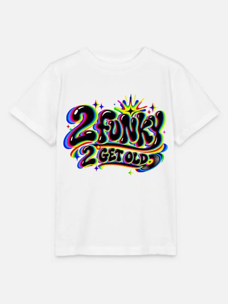 2 funky 2 get old - Stanley/Stella Kinder T-Shirt MINI CREATOR - Weiß