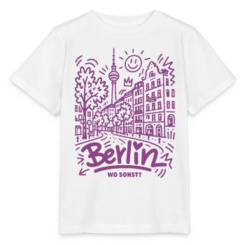 Berlin - Wo sonst? Stadt mit Charme und Stil - Stanley/Stella Kinder T-Shirt MINI CREATOR  - Weiß - Vorne - Maike (125cm)