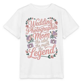 Wedding Photographer Mom The Idol Loves Photoshoot - Stanley/Stella Kinder T-Shirt MINI CREATOR  - Weiß - Vorne - Maike (125cm)