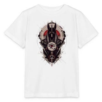 Anubis' Auge in der Geometrie - Stanley/Stella Kinder T-Shirt MINI CREATOR  - Weiß - Vorne - Maike (125cm)