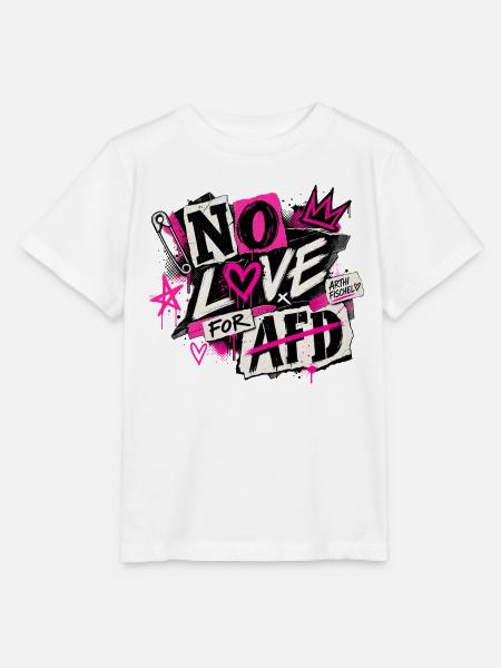No Love for AfD - Stanley/Stella Kinder T-Shirt MINI CREATOR - Weiß