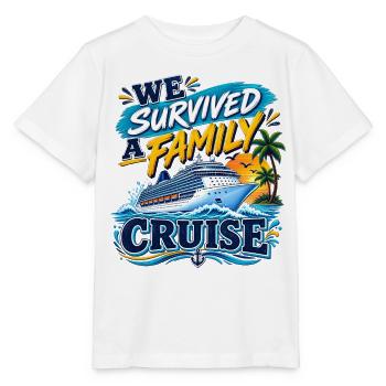 We Survived a Family Cruise – Lustige Familien Kre - Stanley/Stella Kinder T-Shirt MINI CREATOR  - Weiß - Vorne - Maike (125cm)