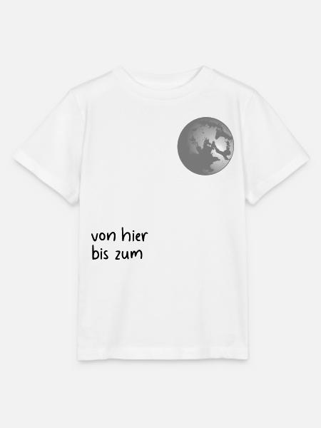 Beziehungssprüche Liebe Mond - Stanley/Stella Kinder T-Shirt MINI CREATOR  - Weiß
