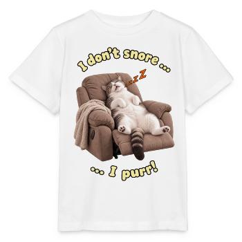Ich schnarche nicht - Stanley/Stella Kinder T-Shirt MINI CREATOR  - Weiß - Vorne - Maike (125cm)