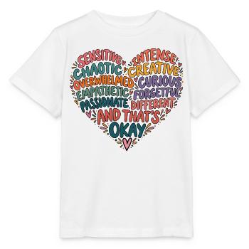 And That's Okay – Neurodivergent Mind - Stanley/Stella Kinder T-Shirt MINI CREATOR  - Weiß - Vorne - Maike (125cm)