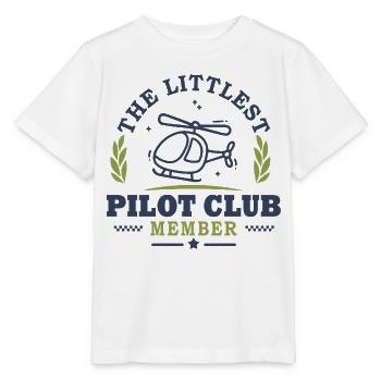 Zukünftiger Baby-Hubschrauberpilot - Stanley/Stella Kinder T-Shirt MINI CREATOR  - Weiß - Vorne - Maike (125cm)
