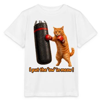 Das Aua in Meow - Stanley/Stella Kinder T-Shirt MINI CREATOR  - Weiß - Vorne - Maike (125cm)