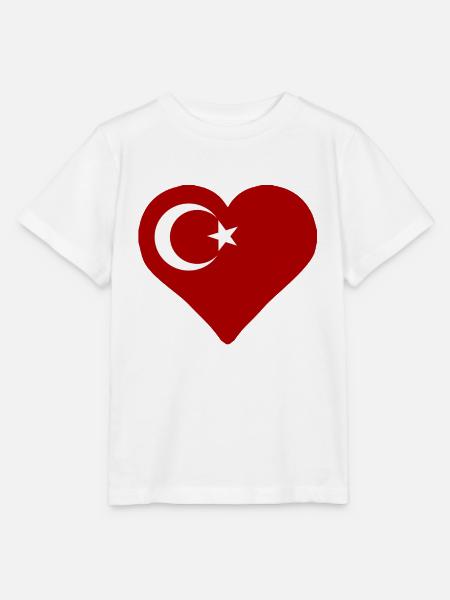 Ein Herz für die Türkei - Stanley/Stella Kinder T-Shirt MINI CREATOR - Weiß