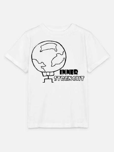 inner strength - Stanley/Stella Kinder T-Shirt MINI CREATOR  - Weiß