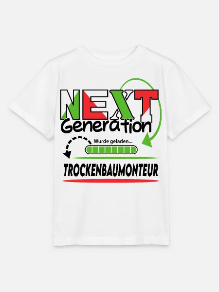 Trockenbaumonteur Next Generation Beruf Arbeit - Stanley/Stella Kinder T-Shirt MINI CREATOR - Weiß