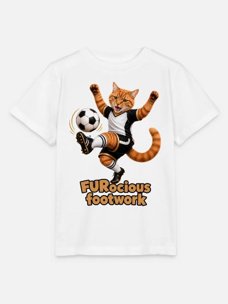 FURocious Footwork - Stanley/Stella Kinder T-Shirt MINI CREATOR - Weiß