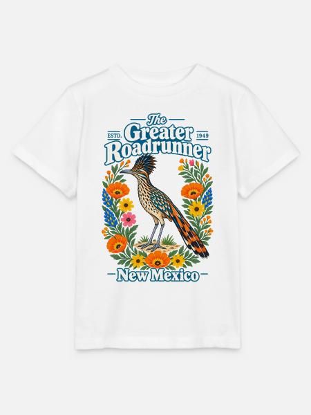 The Greater Roadrunner New Mexico - Stanley/Stella Kinder T-Shirt MINI CREATOR  - Weiß