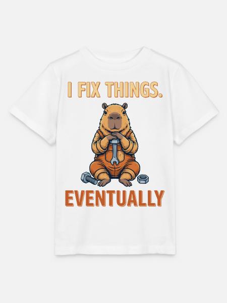 Capybara Schrauber - Stanley/Stella Kinder T-Shirt MINI CREATOR - Weiß