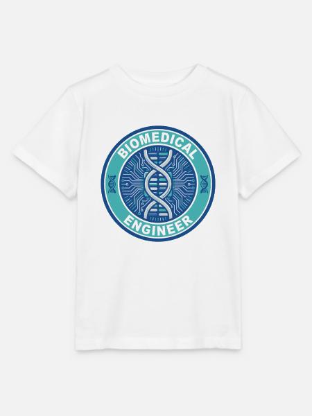 Biomedizinischer Ingenieur DNA-Mikrochip-Abzeichen-Geschenk - Stanley/Stella Kinder T-Shirt MINI CREATOR - Weiß