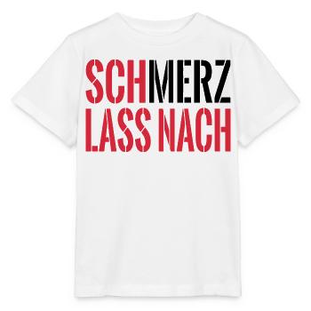 SchMerz lass nach - nein zu Merz - Stanley/Stella Kinder T-Shirt MINI CREATOR  - Weiß - Vorne - Maike (125cm)