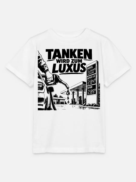 Tanken wird zum Luxus - Stanley/Stella Kinder T-Shirt MINI CREATOR  - Weiß