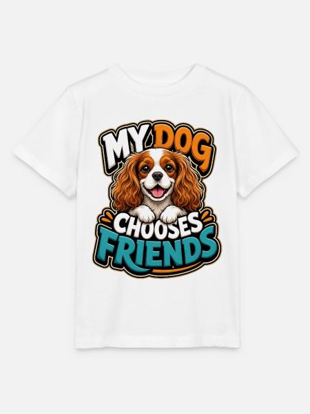 Kavallerier King Charles Spaniel - Stanley/Stella Kinder T-Shirt MINI CREATOR - Weiß