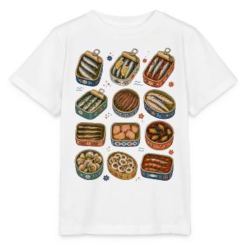 Fischkonserven | Sardinen & Meeresküche - Stanley/Stella Kinder T-Shirt MINI CREATOR  - Weiß - Vorne - Maike (125cm)