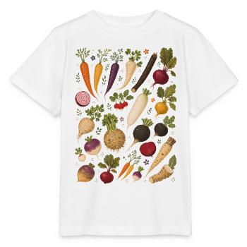Wurzelgemüse | Garten & Ernte - Stanley/Stella Kinder T-Shirt MINI CREATOR  - Weiß - Vorne - Maike (125cm)
