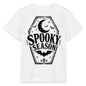 Spooky Season - Stanley/Stella Kinder T-Shirt MINI CREATOR  - Weiß - Vorne - Maike (125cm)