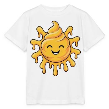 Soft-Serve Sun – Melting Sunshine - Stanley/Stella Kinder T-Shirt MINI CREATOR  - Weiß - Vorne - Maike (125cm)
